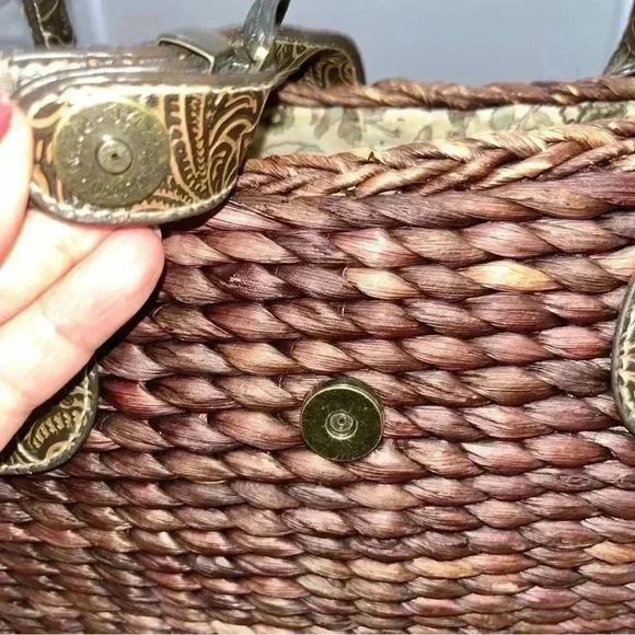 Scala Maze & Husk leather Tooled Purse, bag, handbag, shoulder bag  VINTAGE - Picture 10 of 13